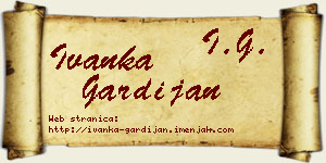 Ivanka Gardijan vizit kartica